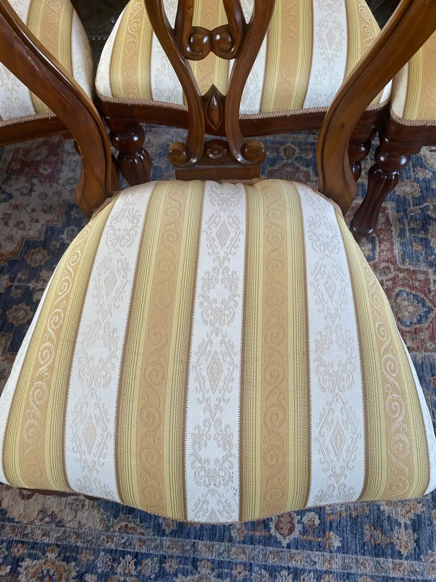 Mahogany dining room chairs - Image 4
