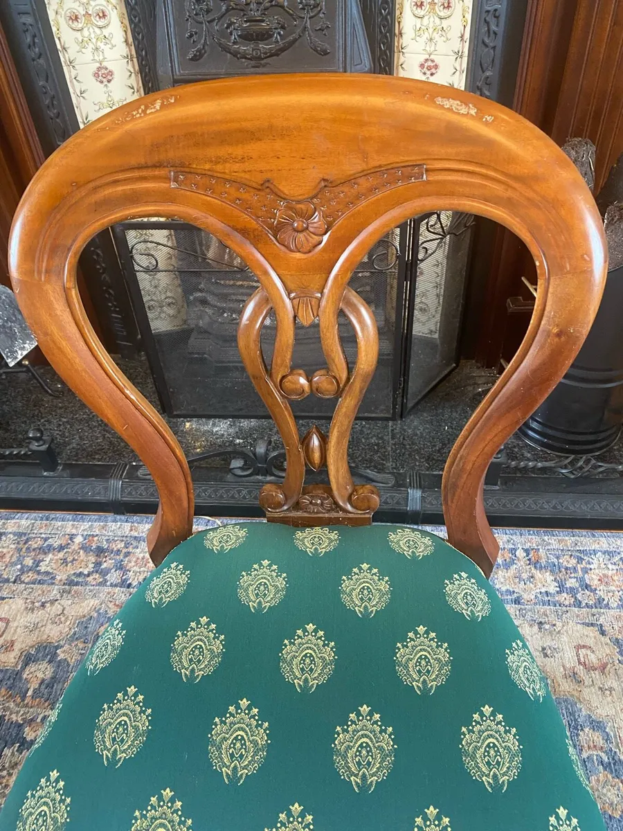 Dining/ occasional mahogany chair. - Image 3