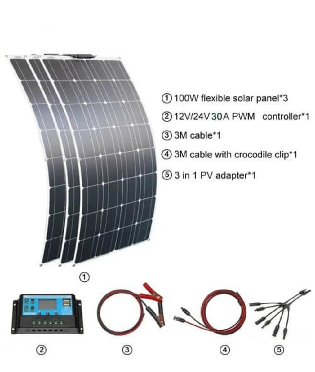300W Solar Panel Kit for Camper Van - Image 4