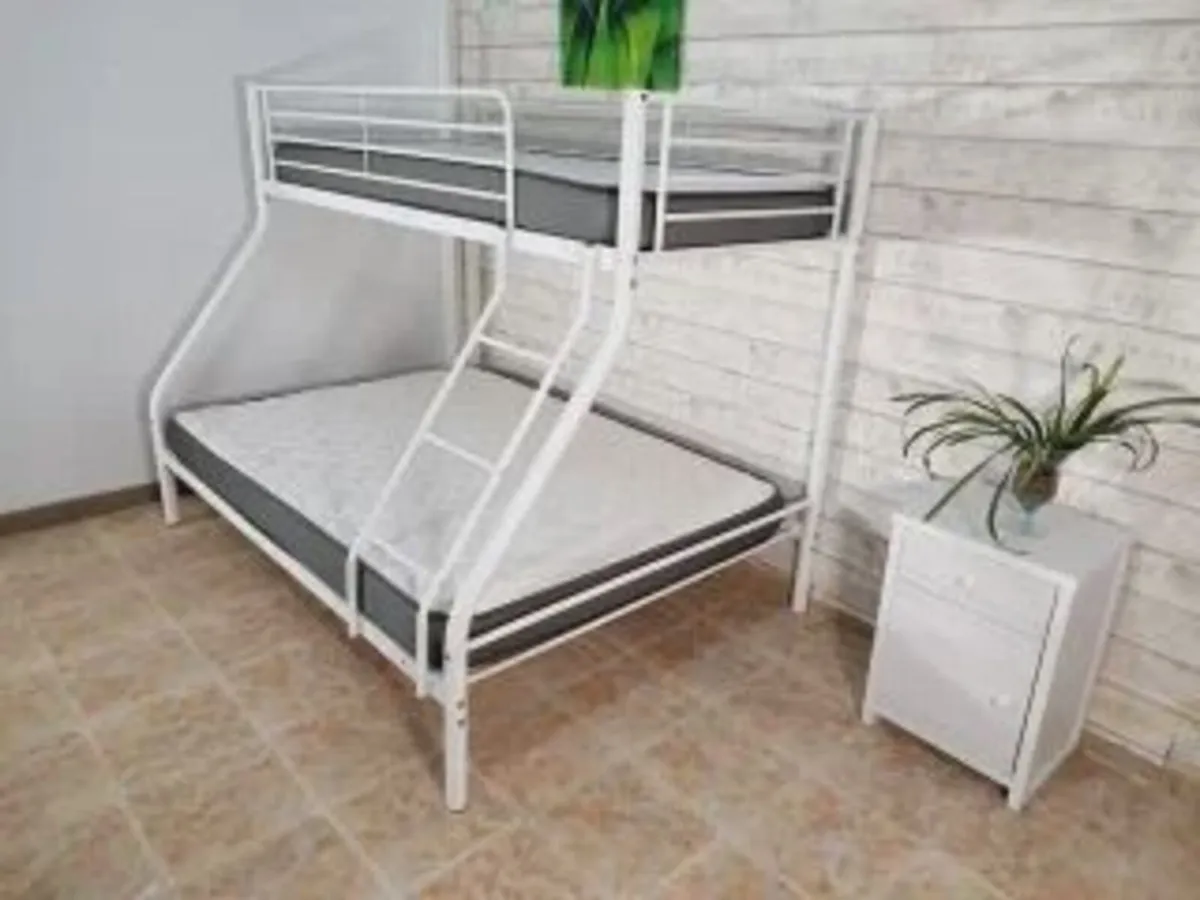 White Double Metal Bunk Bed FREE DELIVERY - Image 3