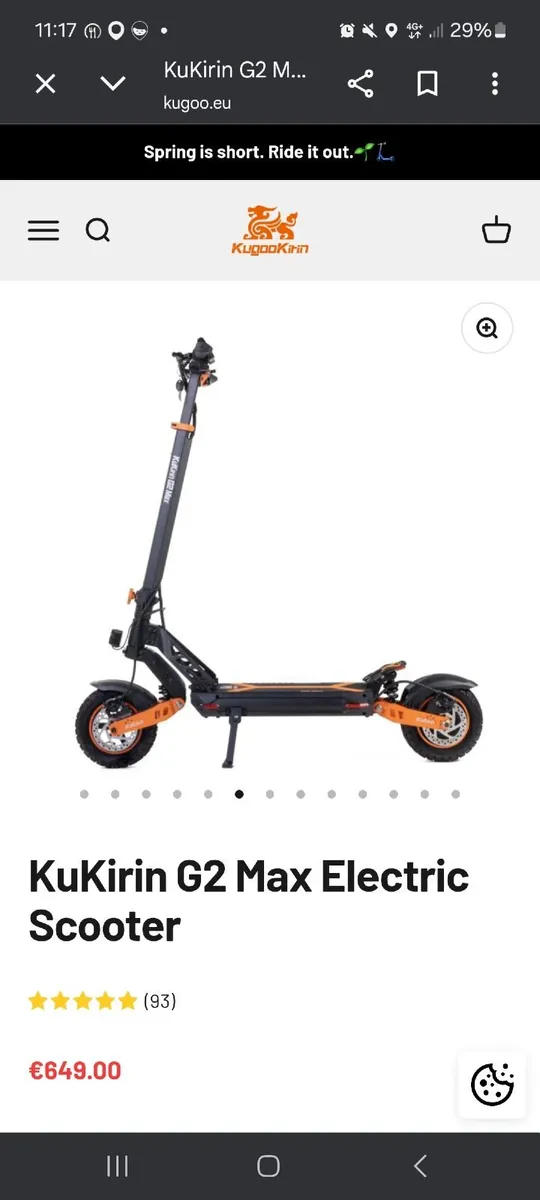 Kugoo g2 pro max scooter