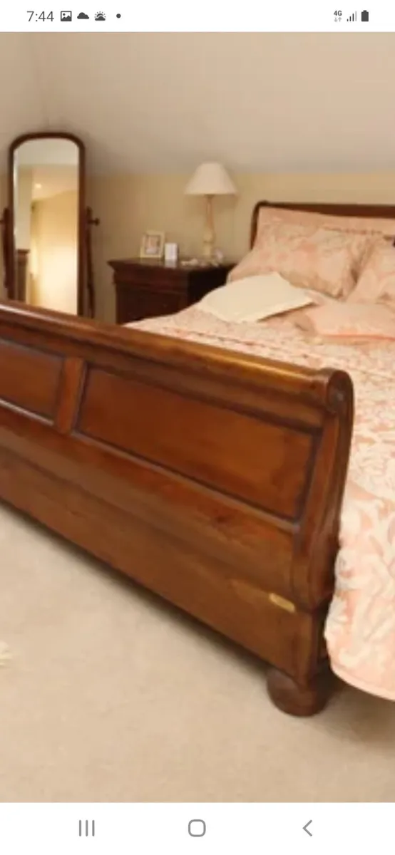 FRENCH SLEIGH BED 6' - Image 2