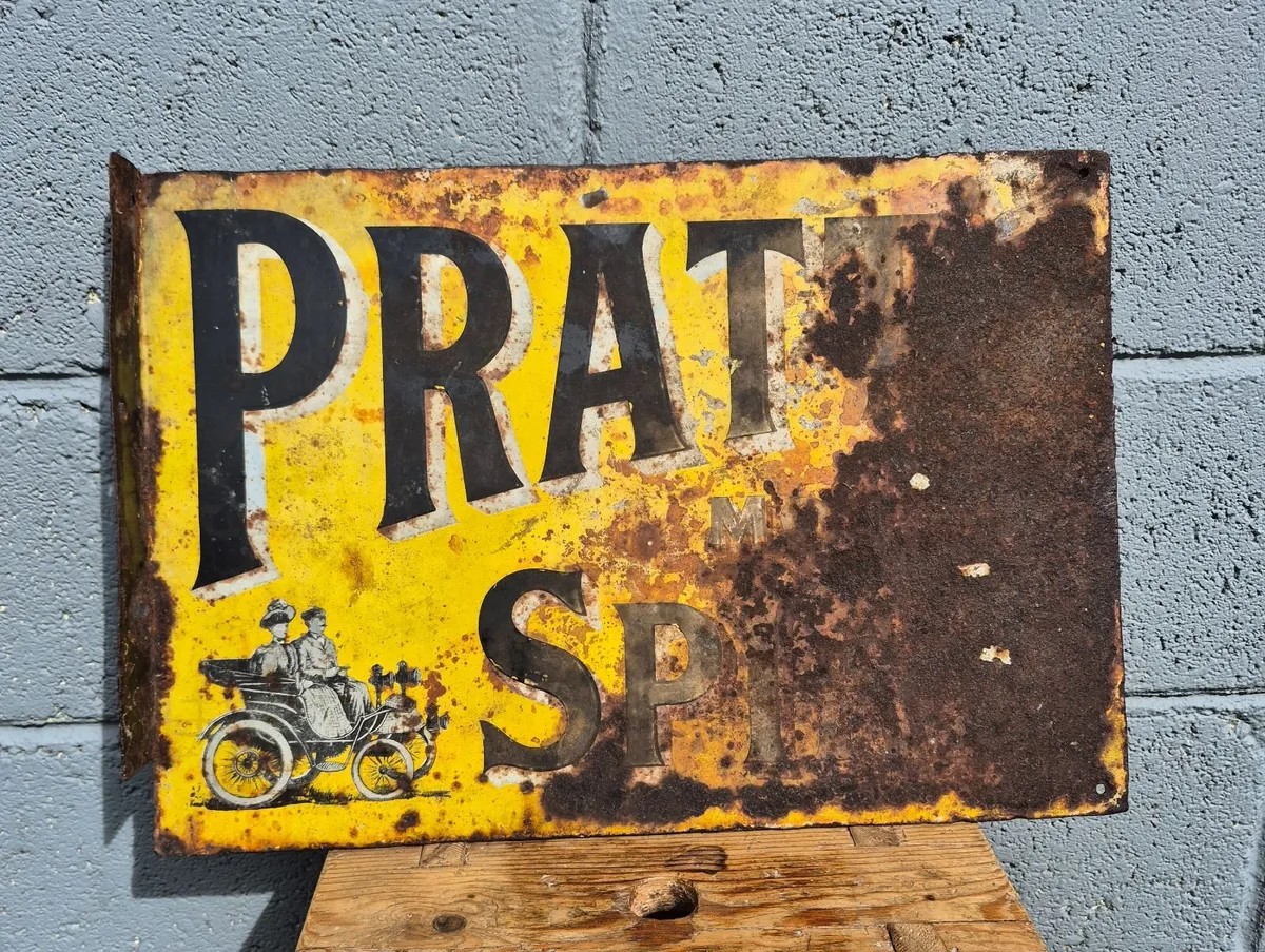 20th century enamel advertising sign for Pratt's - Image 2