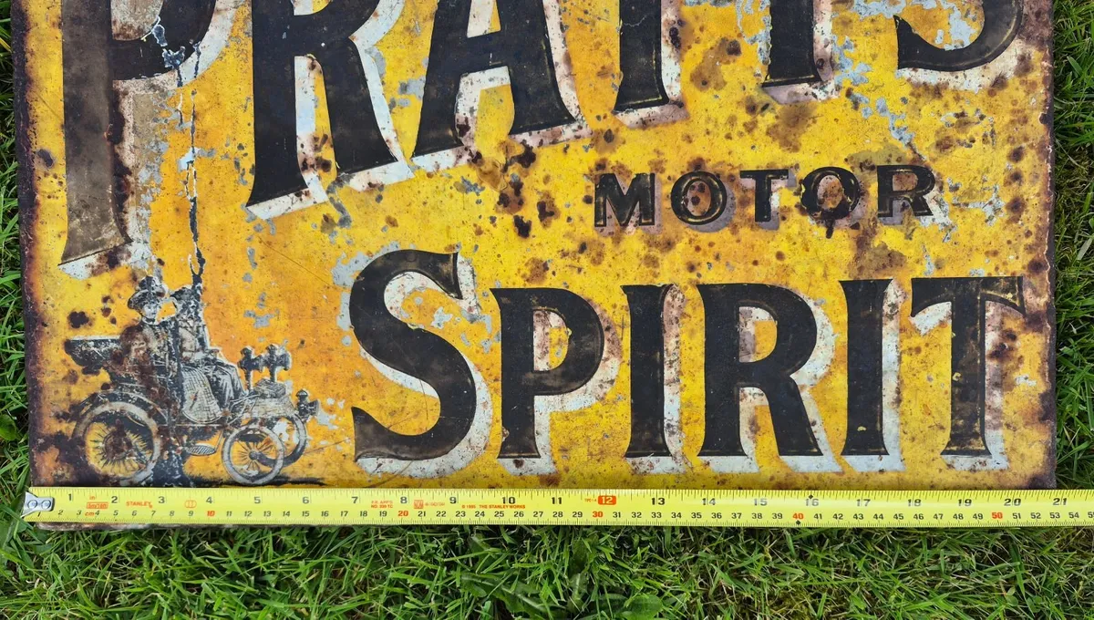 20th century enamel advertising sign for Pratt's - Image 4