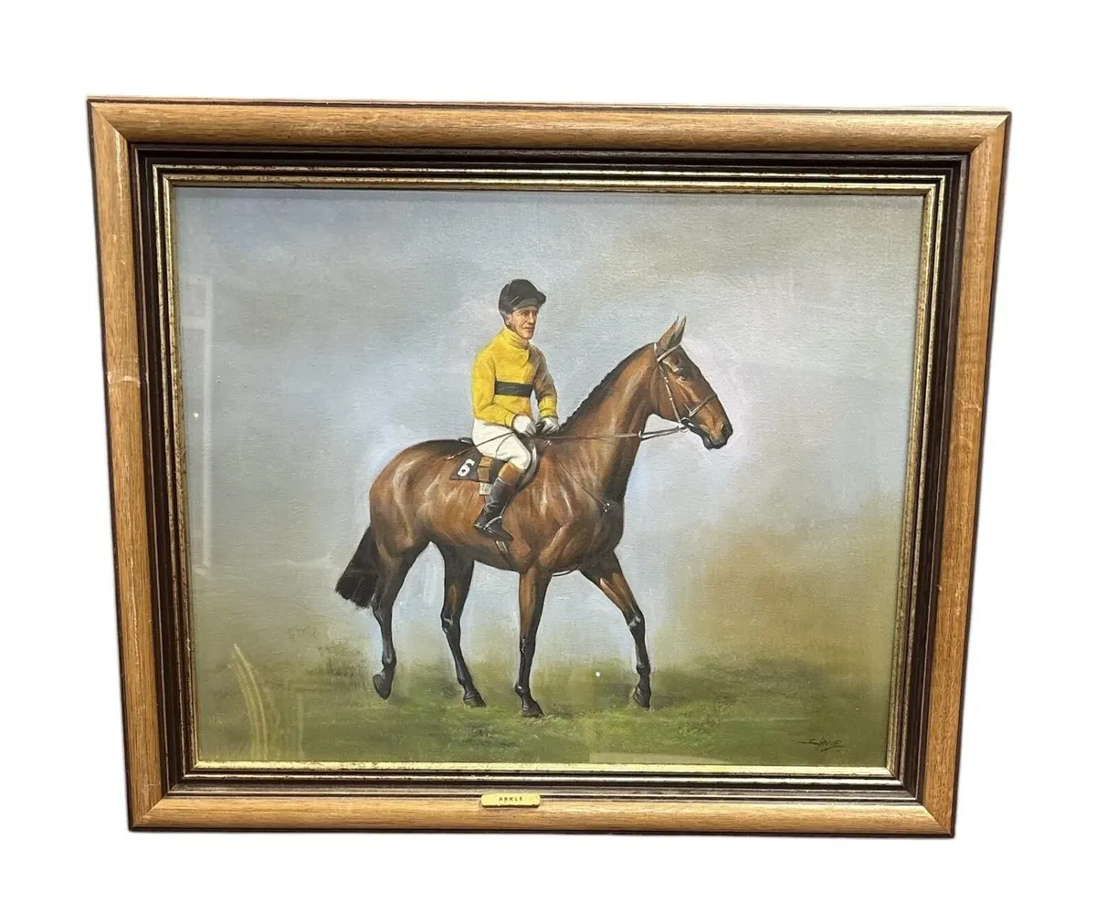 Soloman Hane portrait of Arkle & Pat Taaffe - Image 1