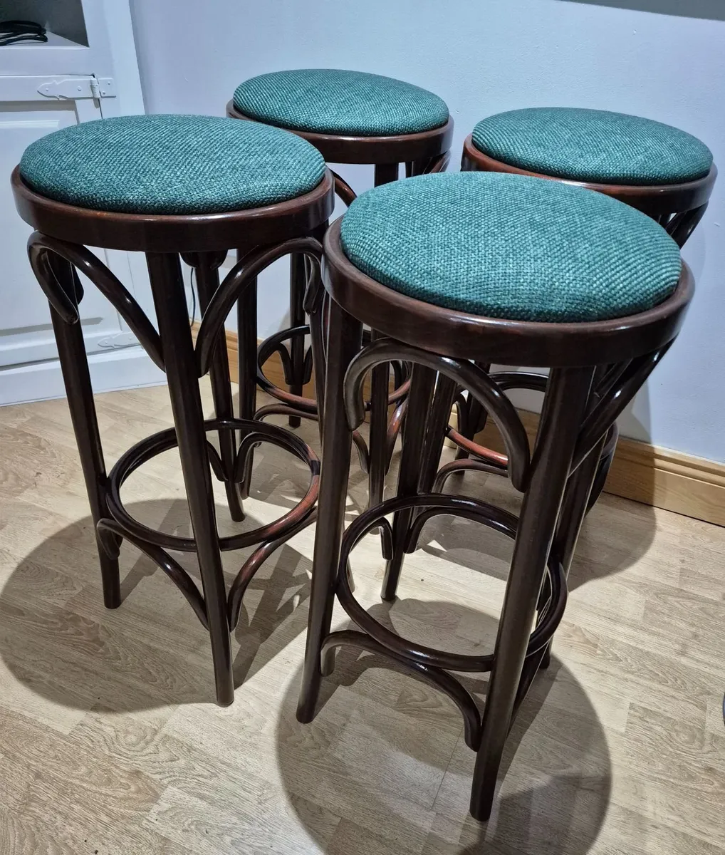 Vintage Bentwood Bar Stools - Image 1