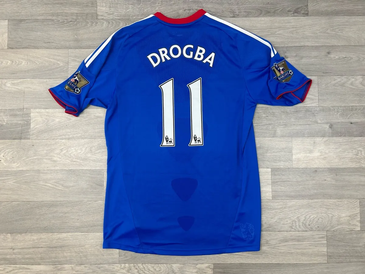 Vintage 2010 Chelsea London Drogba Home Jersey M - Image 1
