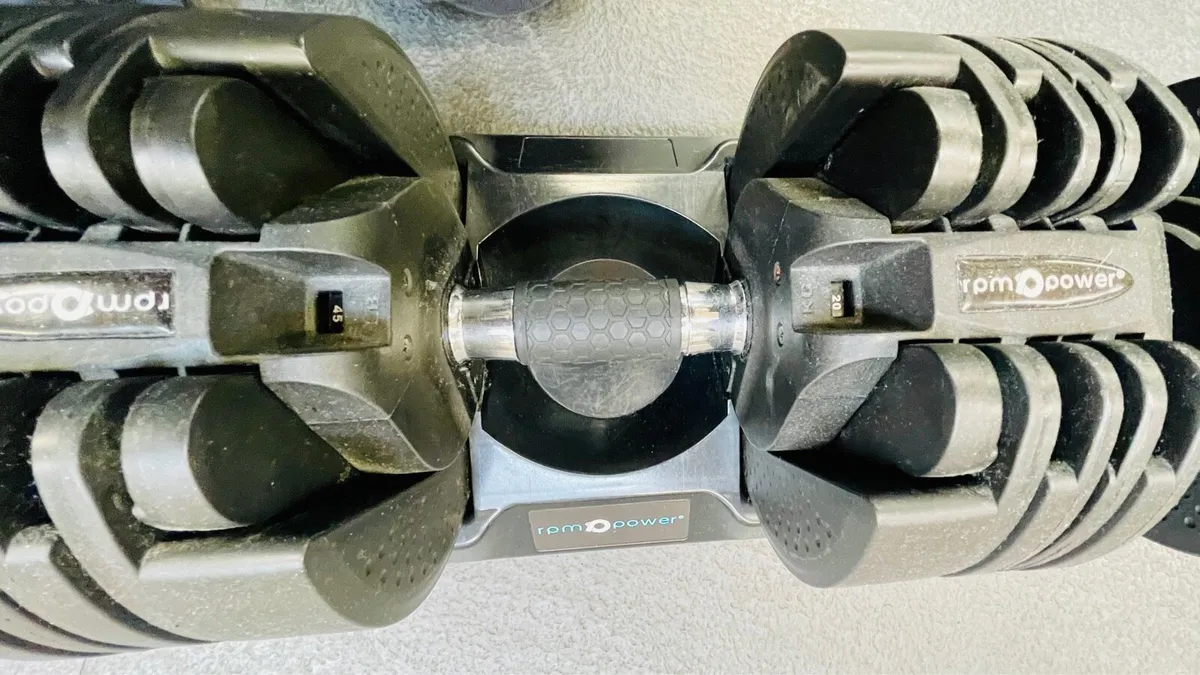 Adjustable Dumbbells 20kg Each (RPM Power) – Pair - Image 3