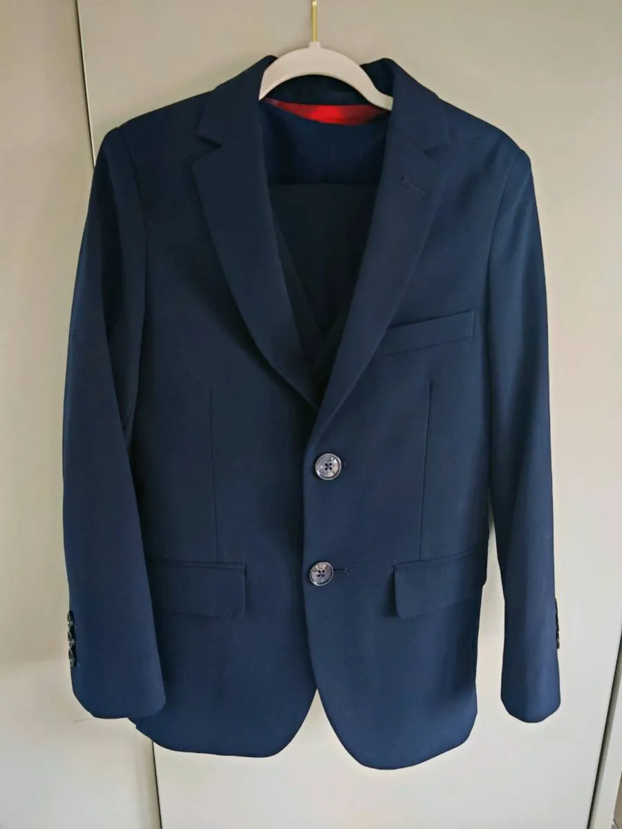 Boys Communion Suit - 3 piece navy suit - Image 2
