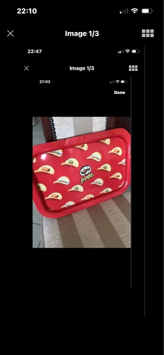 Rare Pringles Metal Tray - Image 1