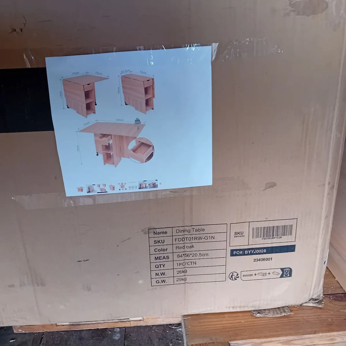 Folding  kitchen Table - Image 1