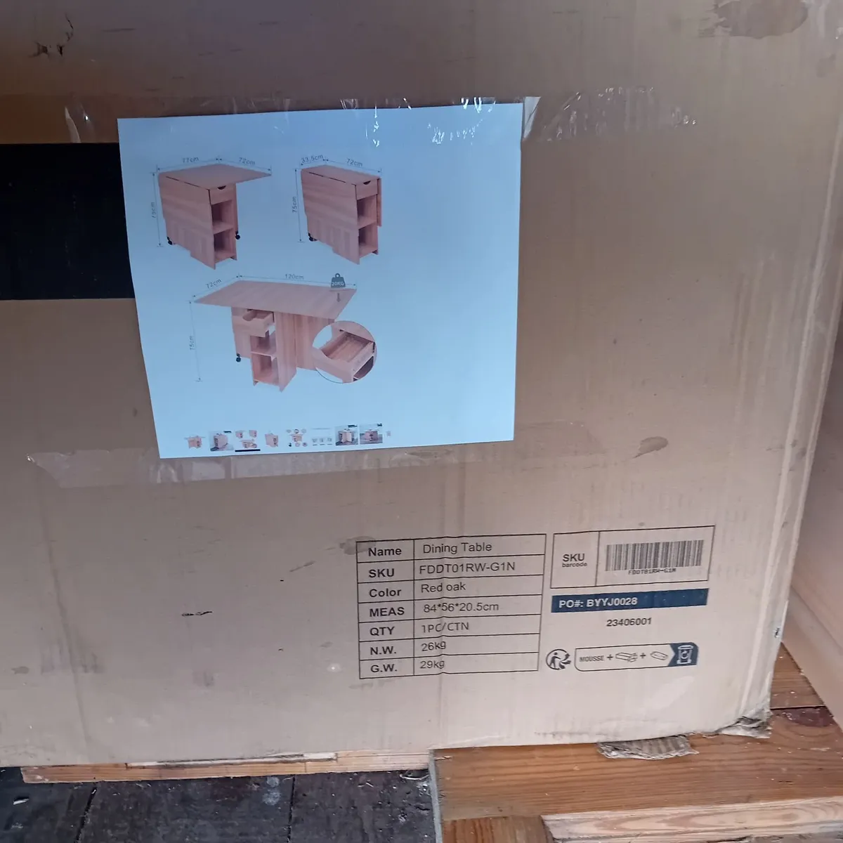 Folding  kitchen Table - Image 2