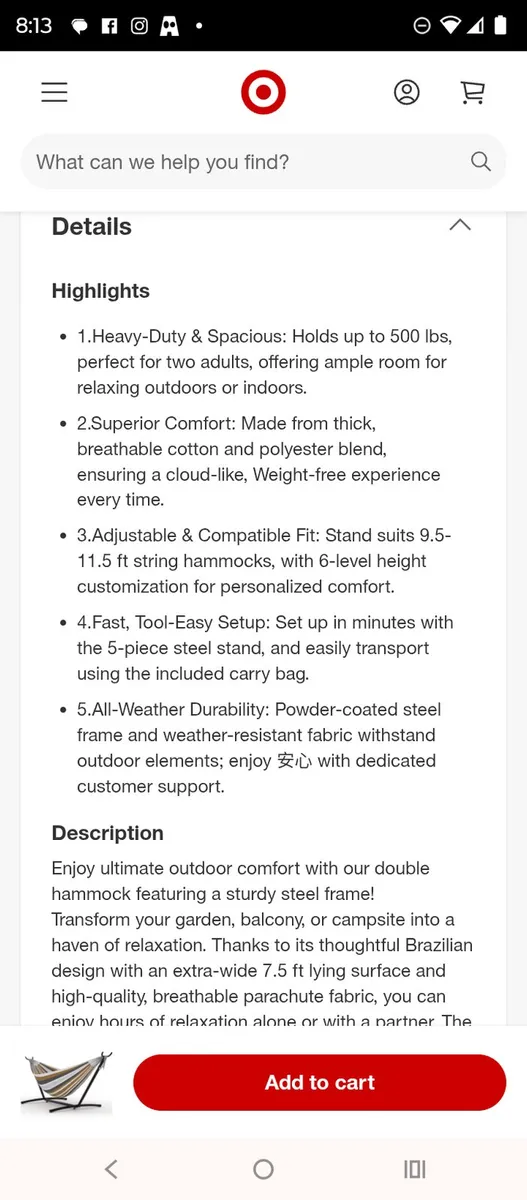 Hammock swing - Image 3