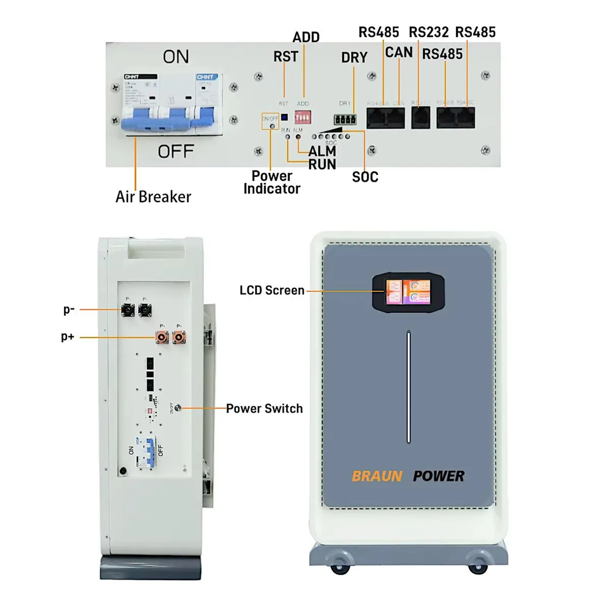 5kw Deye  hybrid inverter + 16kwh Solar battery - Image 4