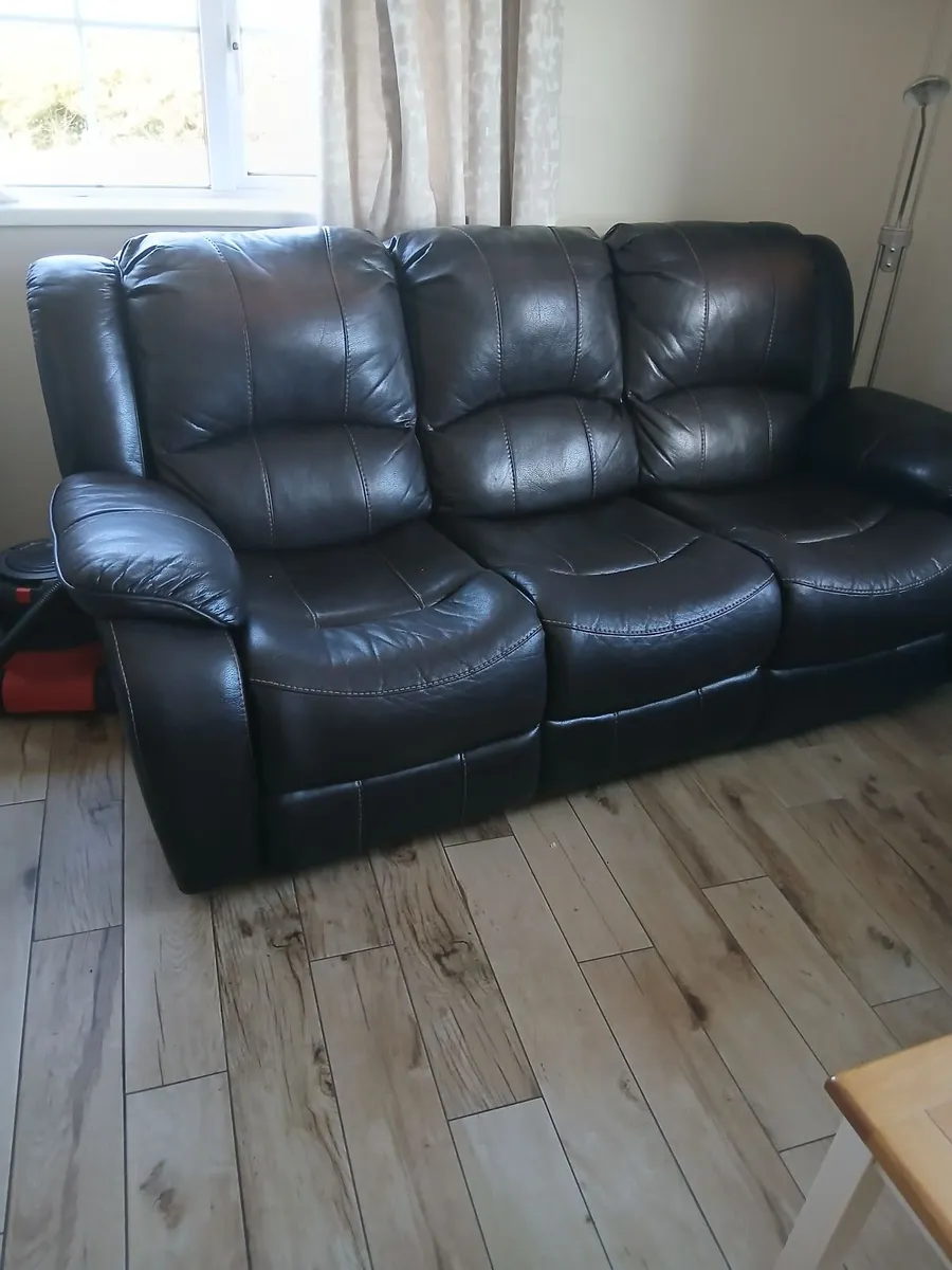 3 seater couch and armchair for sale - Image 1