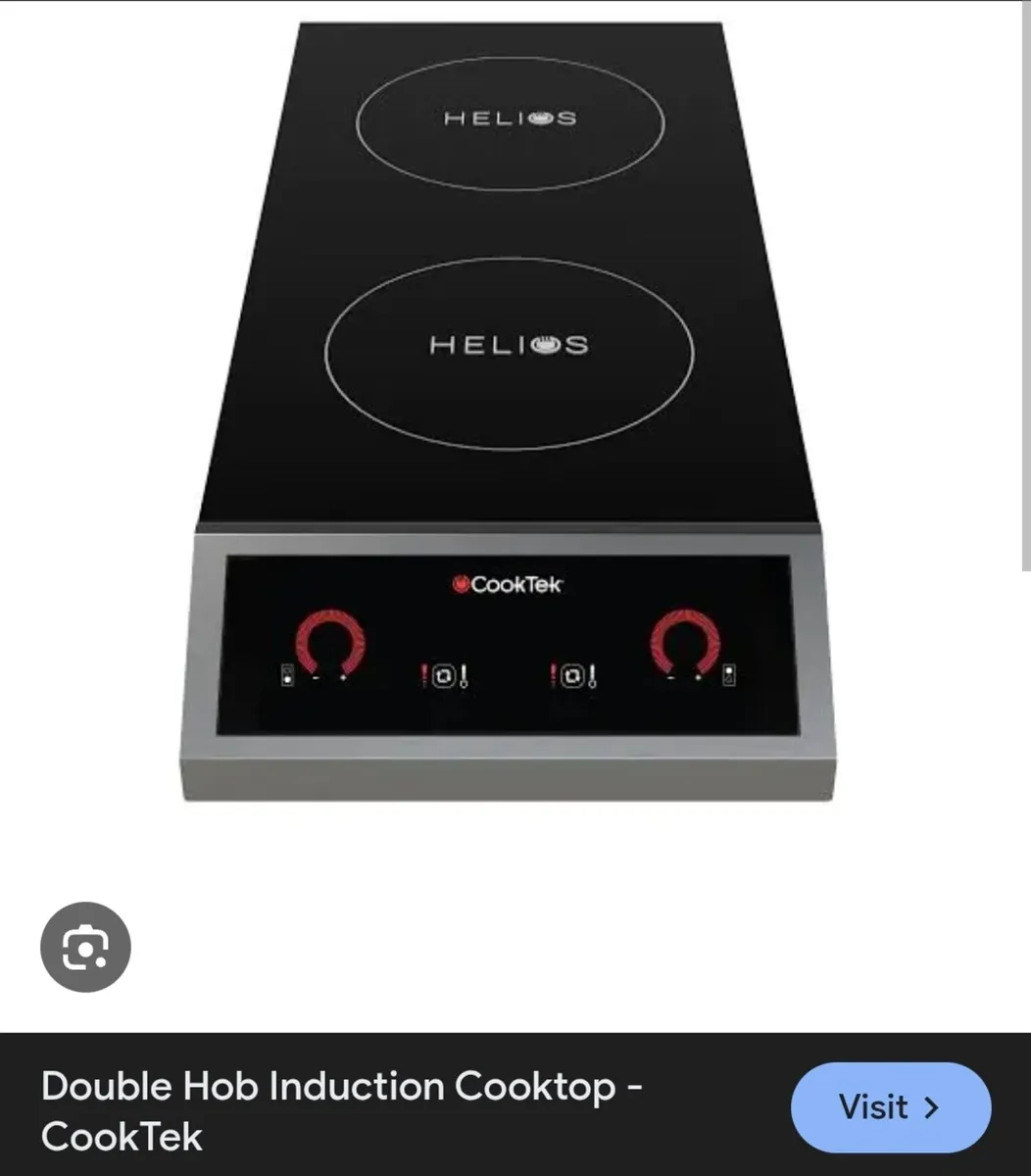 CookTek Helios Double Induction Hob - 5kW Commerci - Image 1