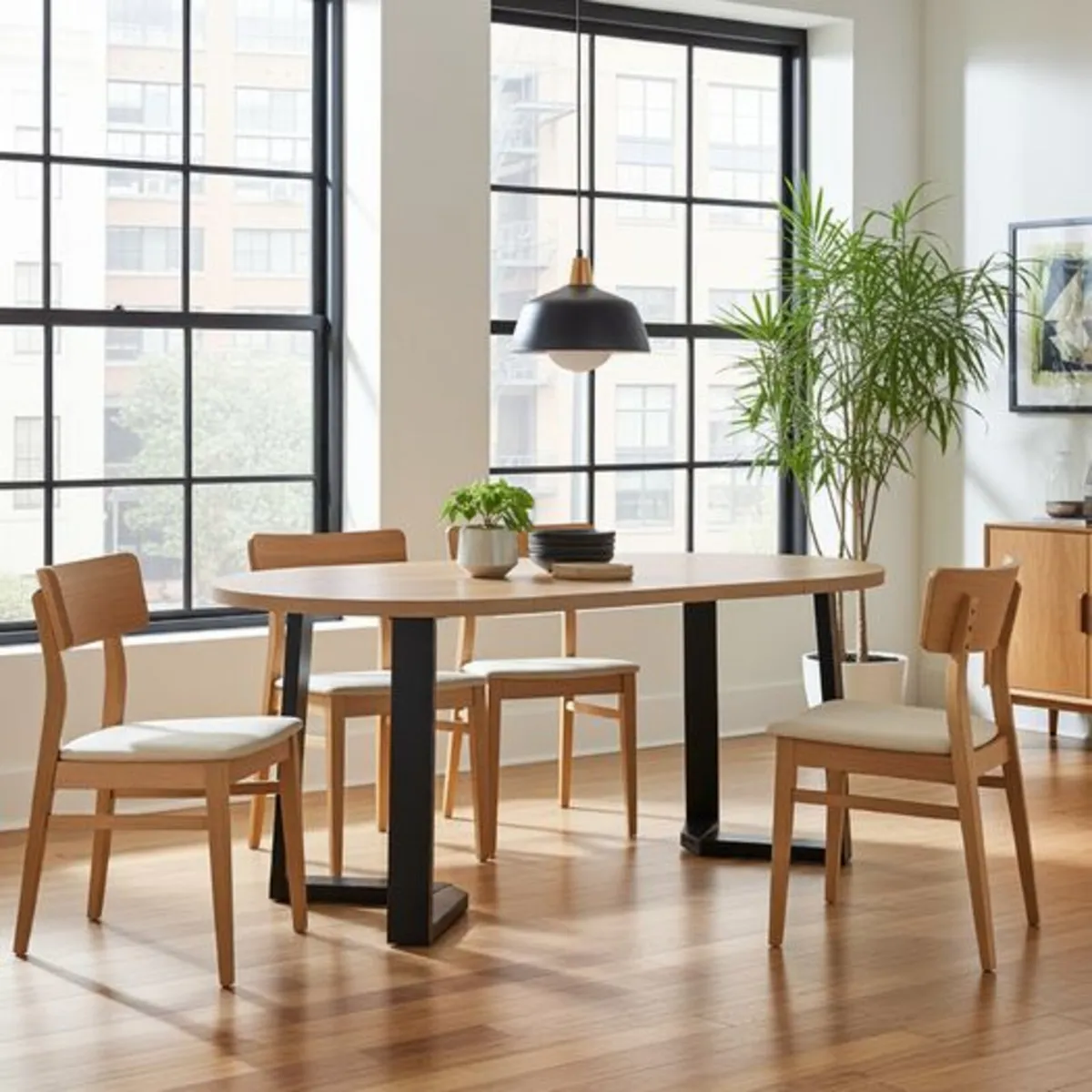 FLEXI Extendable Round Dining Table 90 up 130 - Image 3