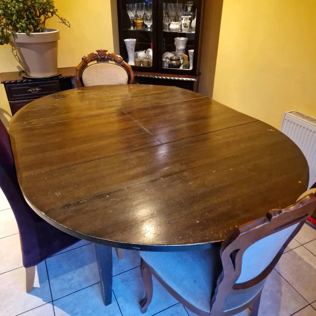 Red oak hardwood table - Image 1