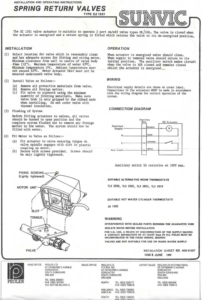 Sunvic motorised valve actuator - Image 4