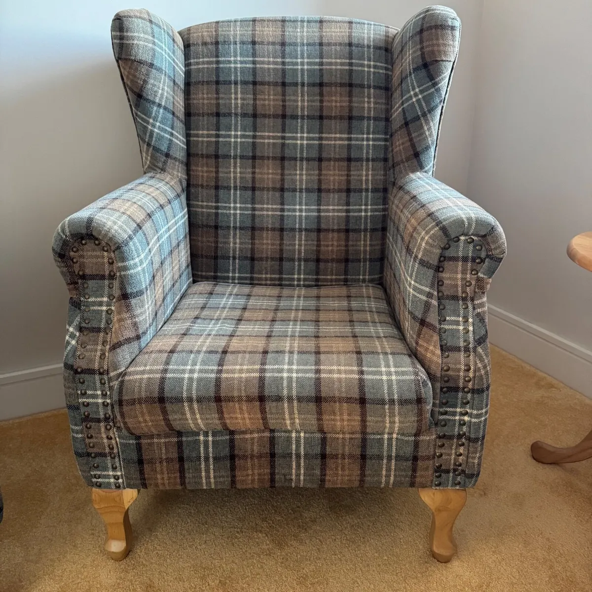 Sherlock Green Tweed Chair Set of Two - Image 2