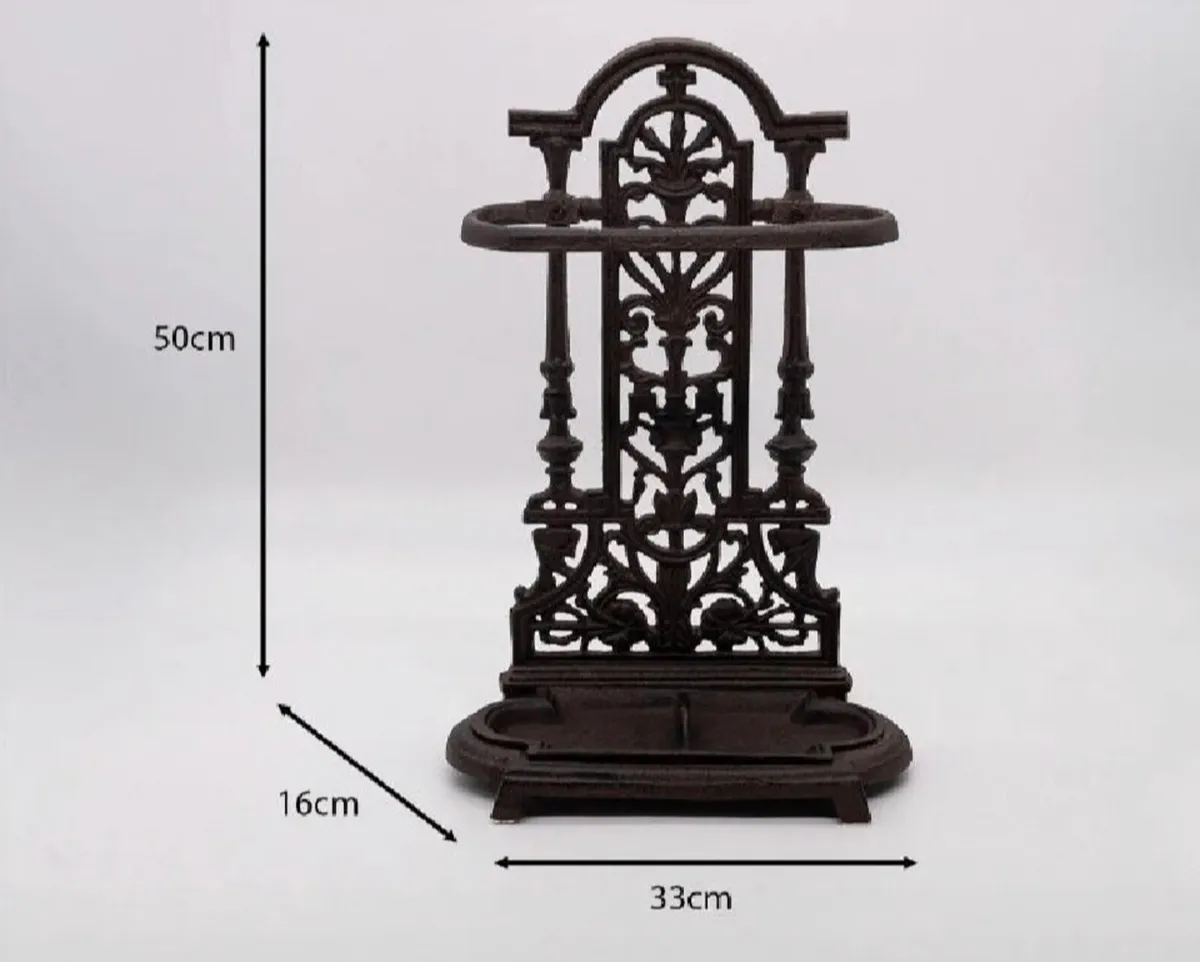 Vintage Style Cast Iron Umbrella Stand NEW - Image 4