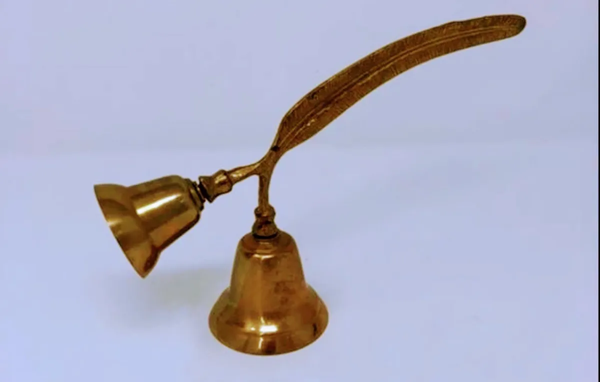 Vintage brass double bell