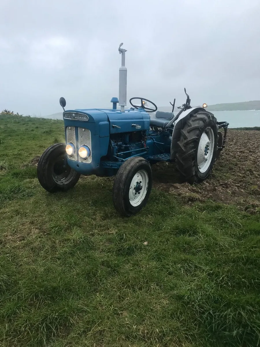 Ford Dexta & 3 Furrow Ransom Plough - Image 1