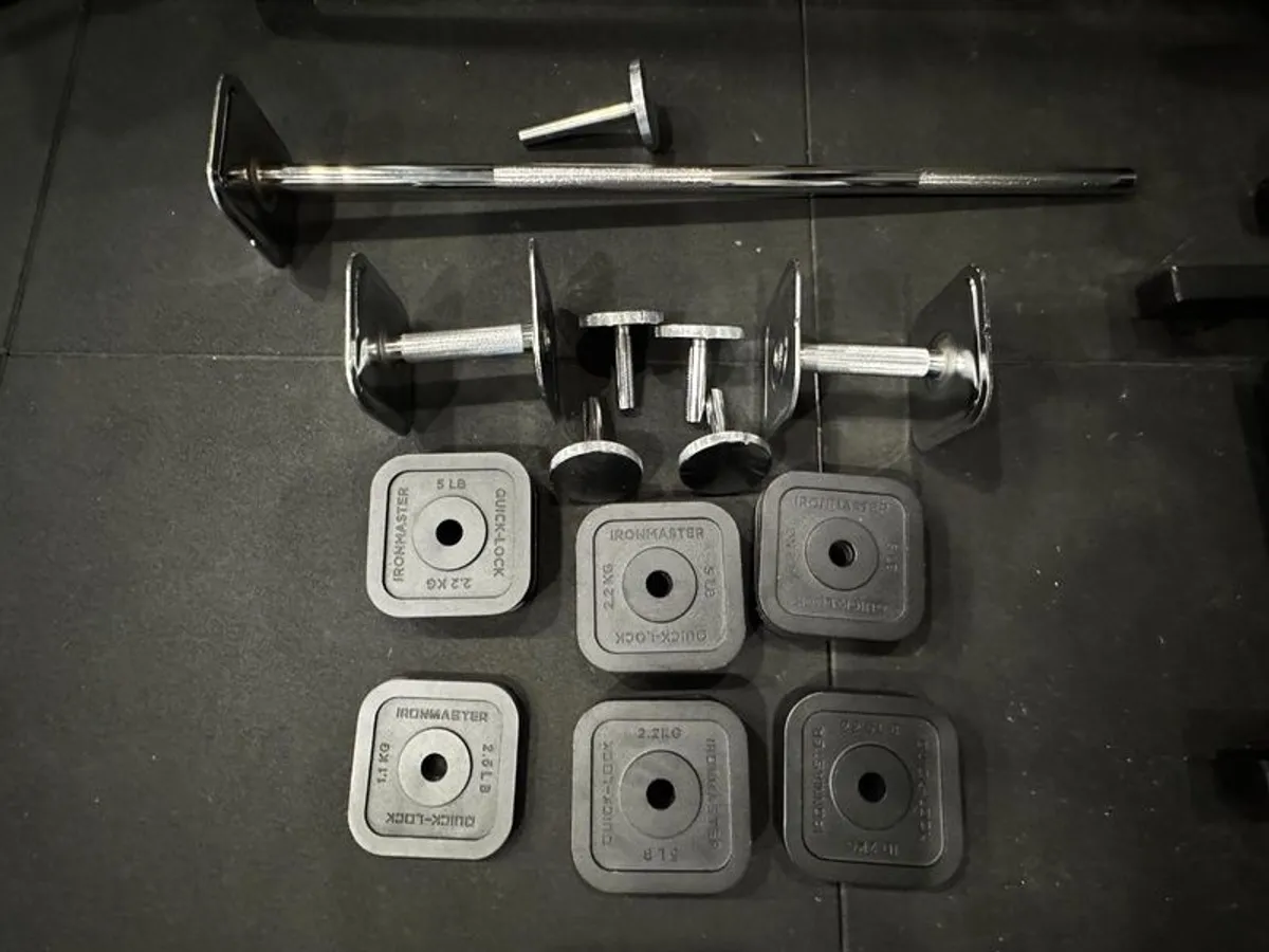 Ironmaster  Adjustable Dumbbells & Mace