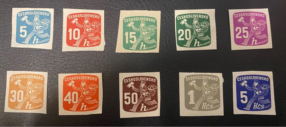 Czechoslovakian postage due & newspaper stamps - Image 4