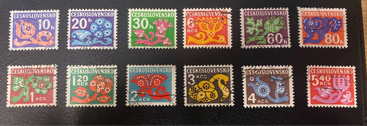 Czechoslovakian postage due & newspaper stamps - Image 3