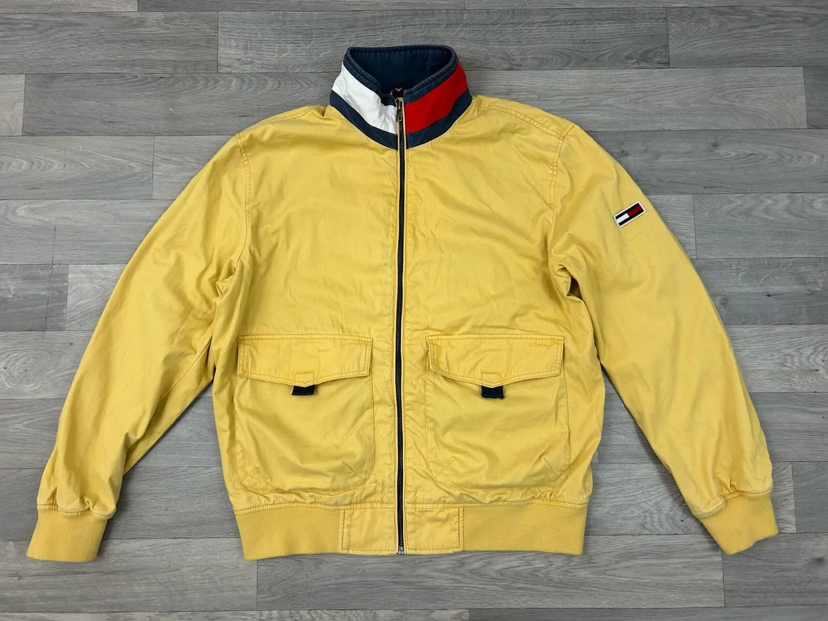 Vintage Tommy Hilfiger Bomber Jacket Mens Medium - Image 1