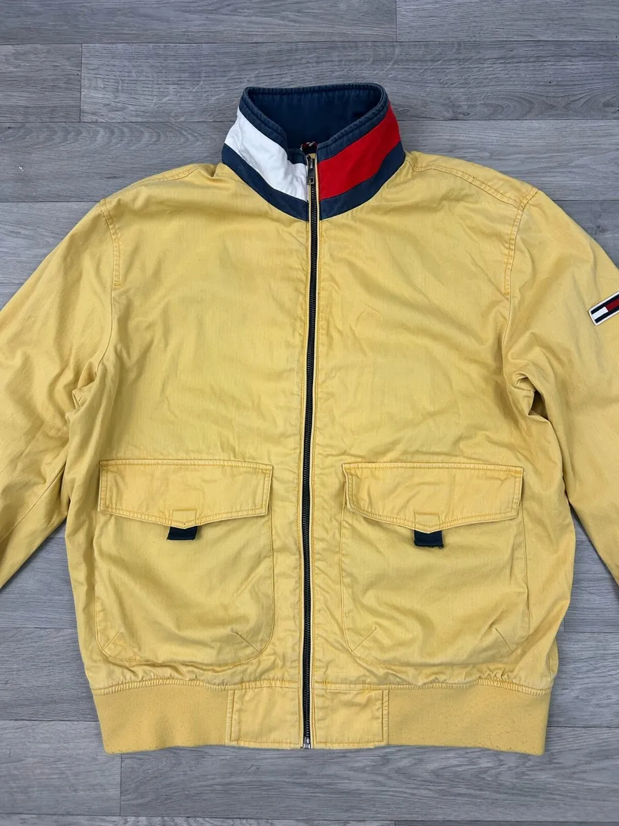 Vintage Tommy Hilfiger Bomber Jacket Mens Medium - Image 2