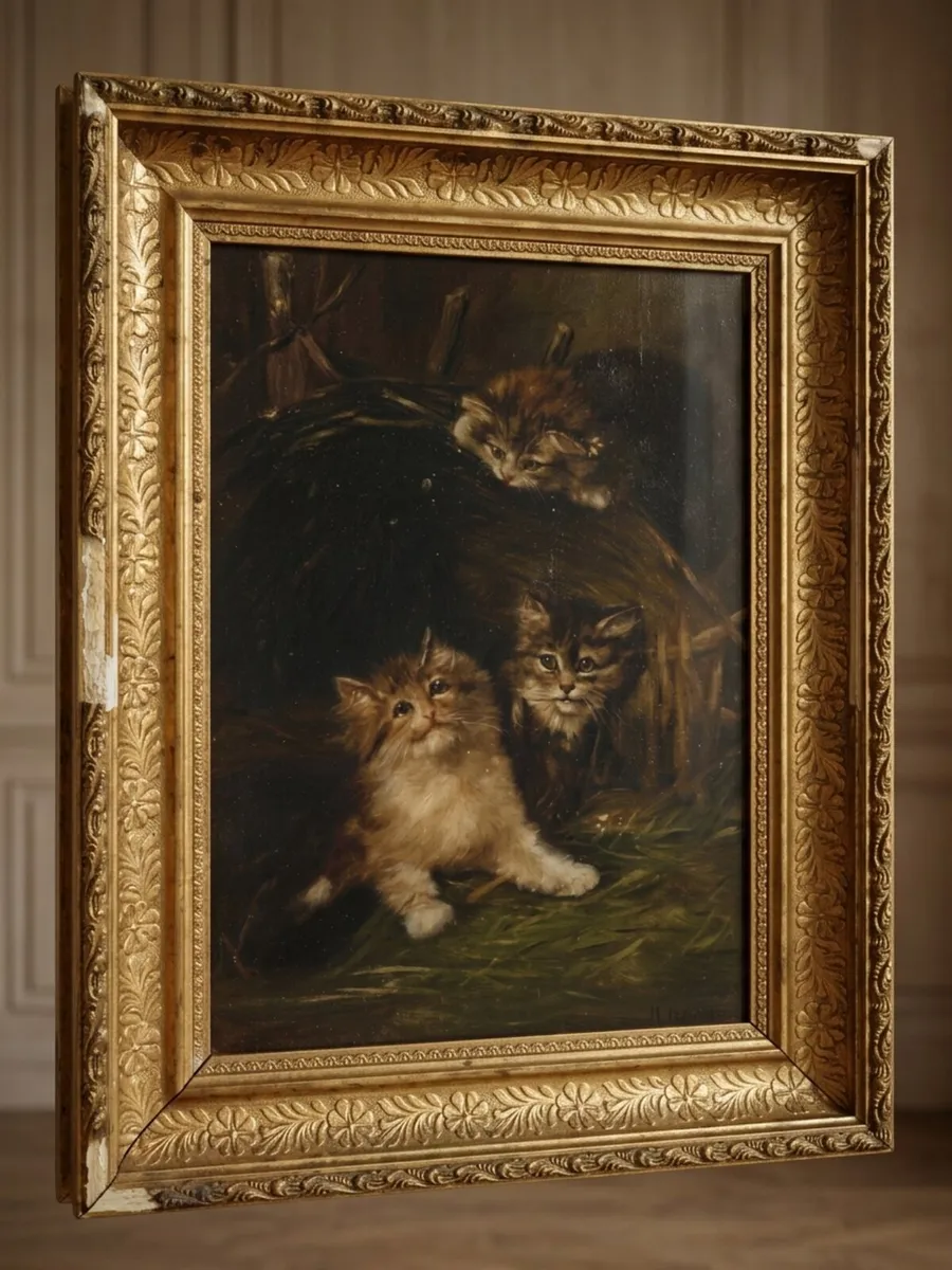 Antique oil painting - Image 2