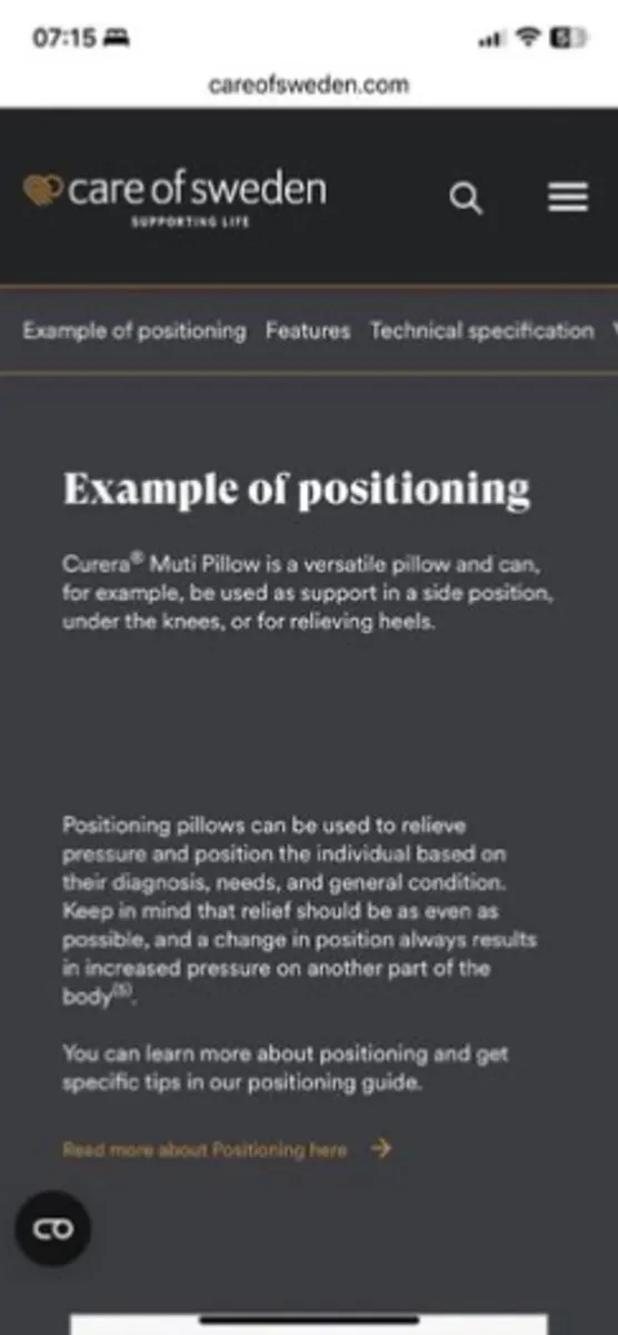 Curera® Multi Pillow for Knee & Heel Support - Image 3