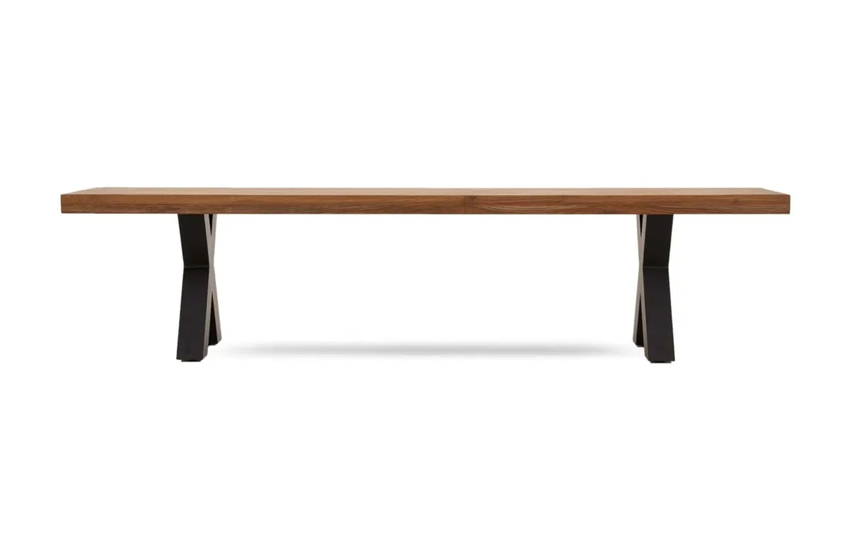 2.2m table and bench - Image 4