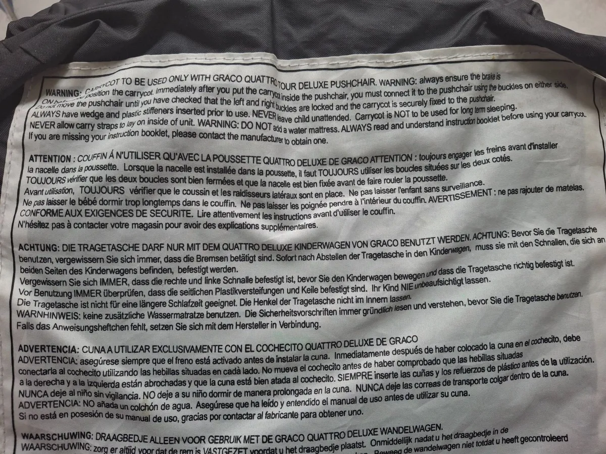 Graco carry cot - Image 3