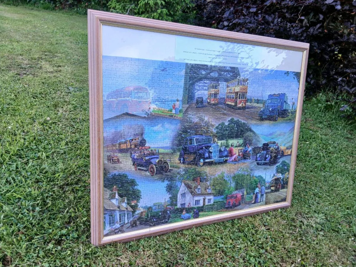 Framed Classic Cars Jigsaw - Image 1