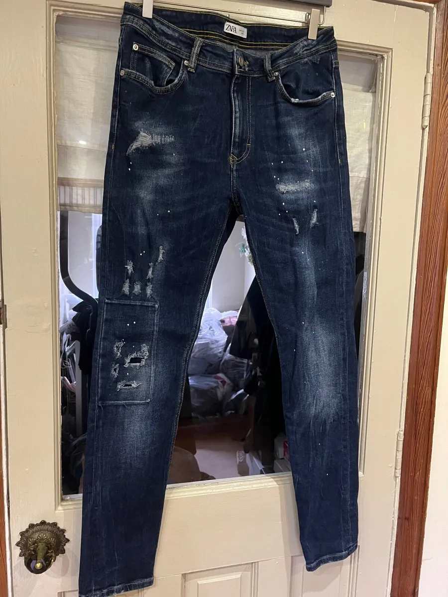 Zara blue skinny jeans - Image 1