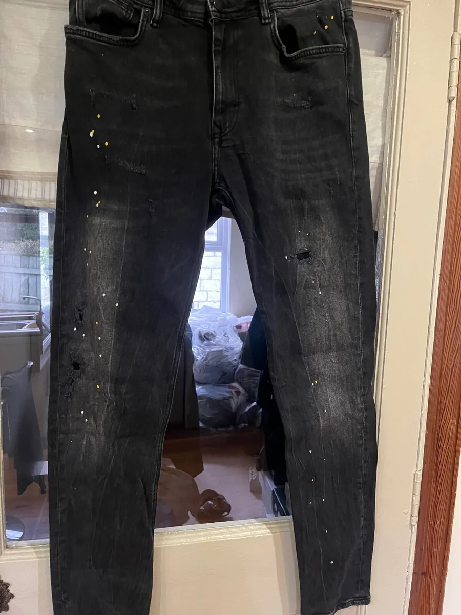 Zara grey skinny jeans - Image 1