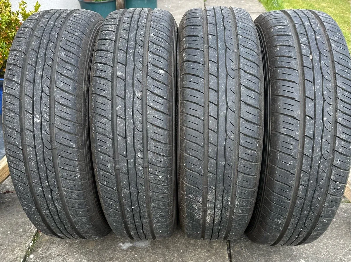 4 x New Steel Wheels + Dunlop Tyres 175/65/R15 - Image 2