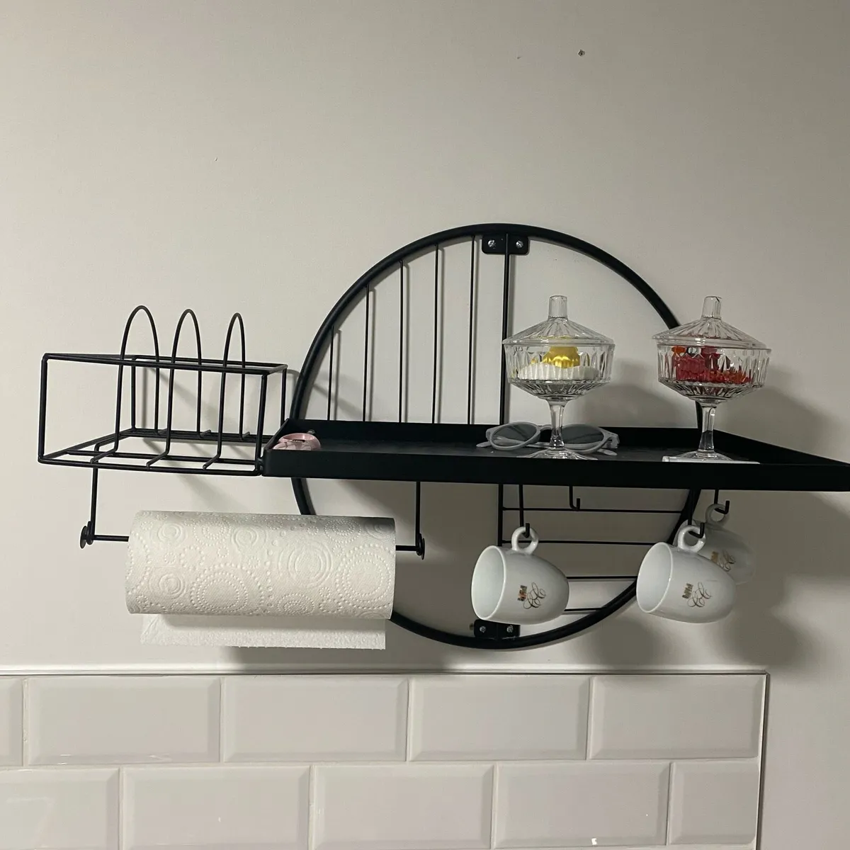 Next black metal kitchen storage rack - Image 1