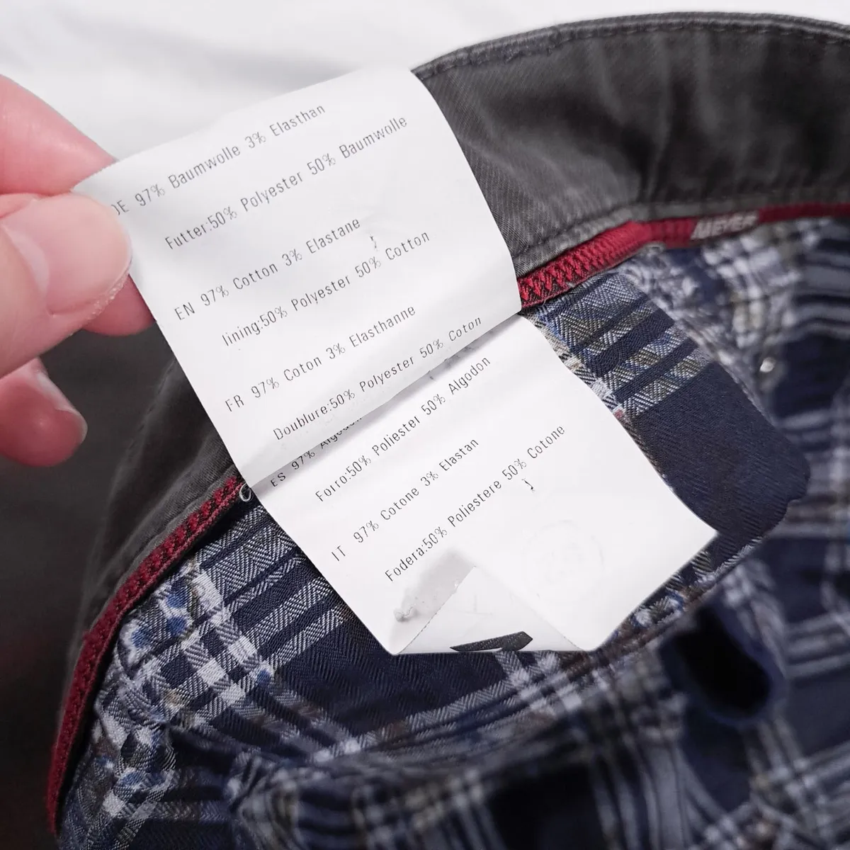 Meyer Grey Straight Fit Chino Trousers W36 L31 - Image 4