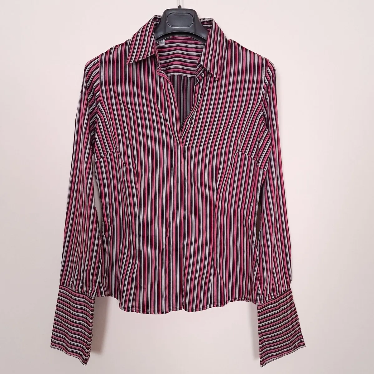 Thomas Pink Dark & Pastel Pink Striped Shirt 8UK - Image 1