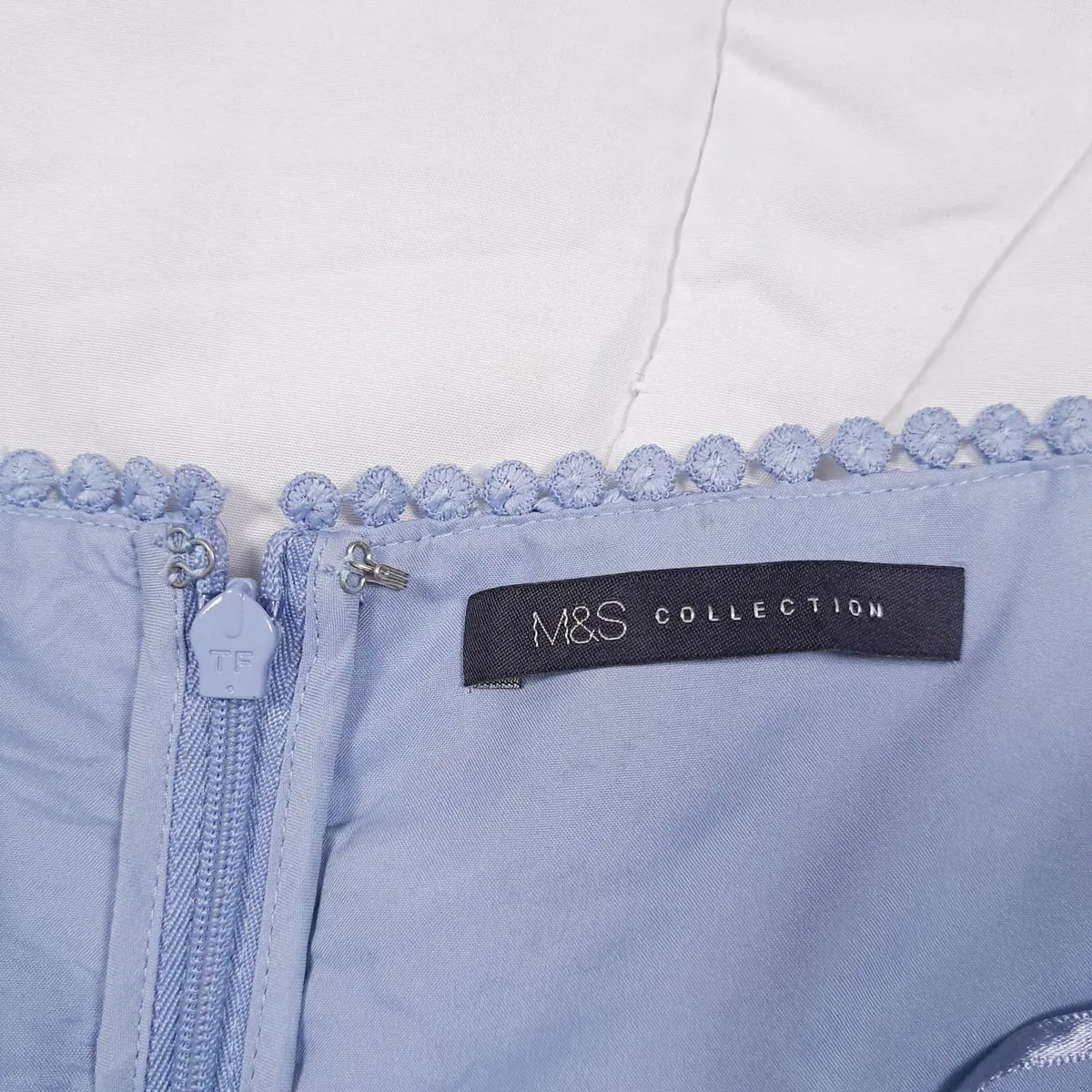 M&S Blue Floral Lace Strappy Midi Dress 22UK/50EU - Image 3