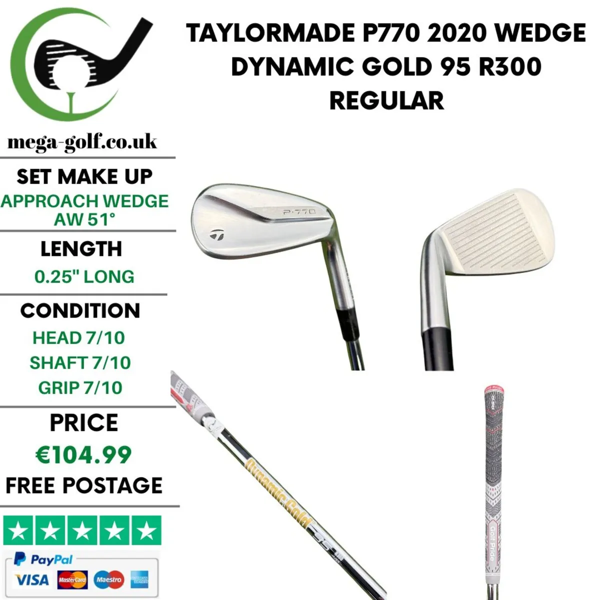 Taylormade P770 2020 Wedge Aw 51° / Regular - Image 1