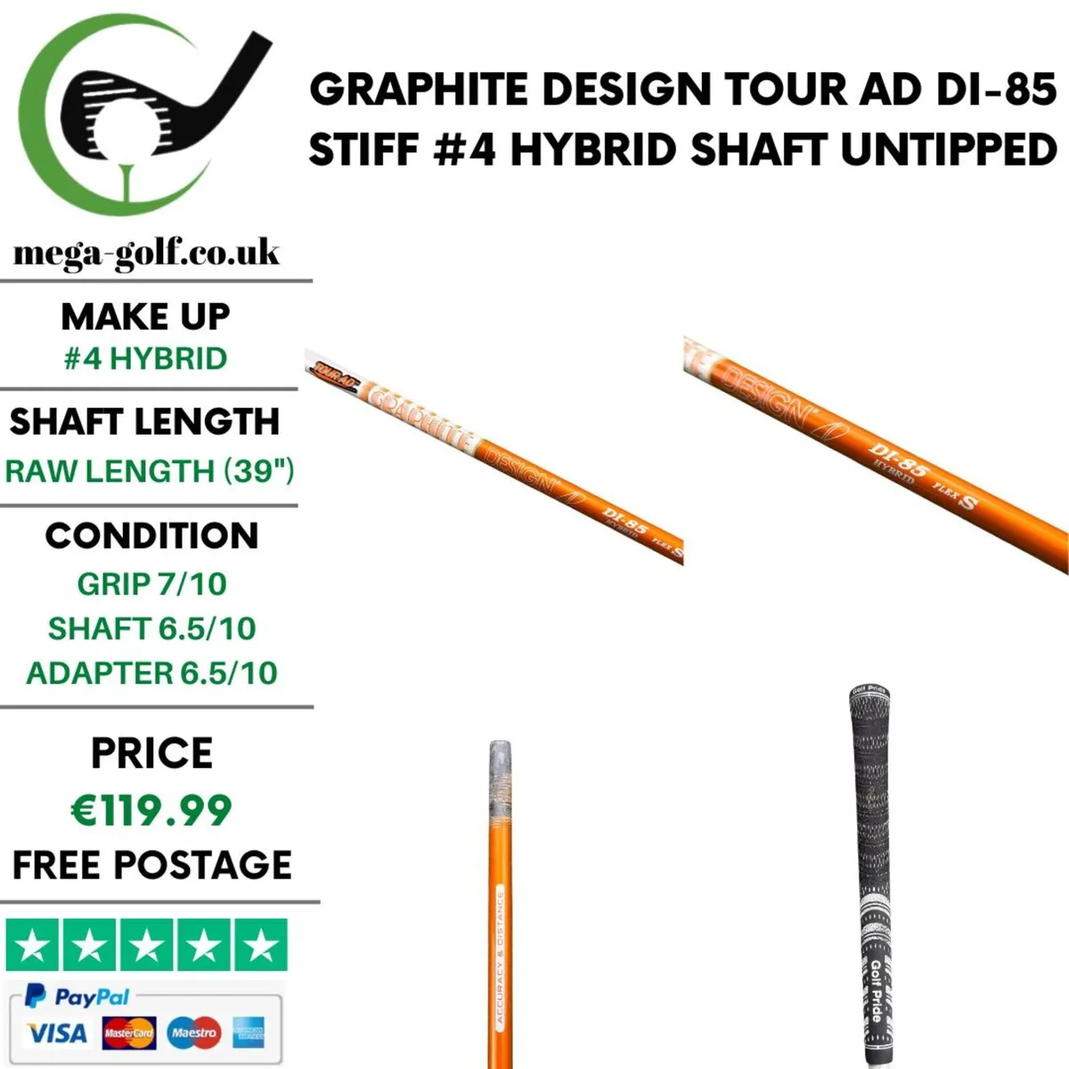 Graphite Design Tour AD Di-85 Stiff #4 Hybrid - Image 1
