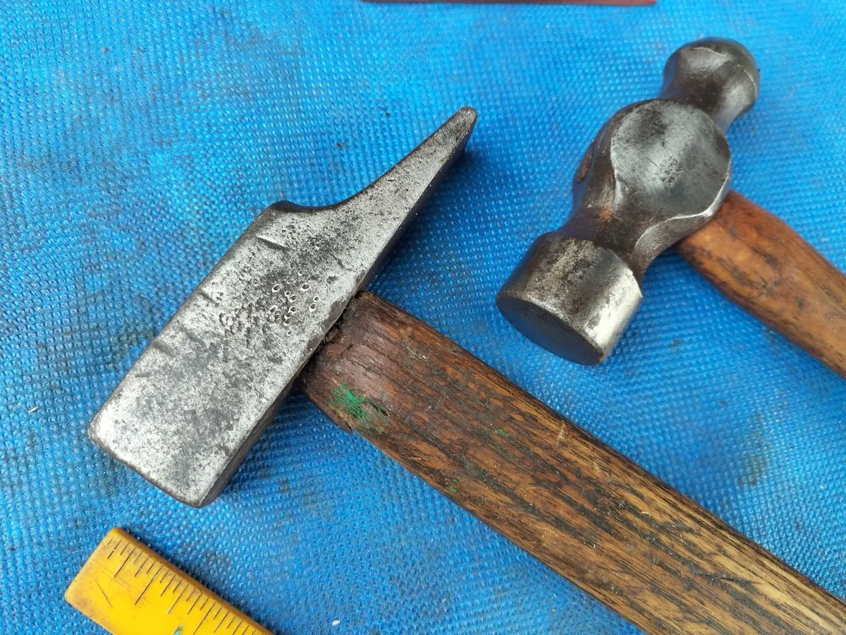 A pair of 1lb Metalworking  Hammers - Image 3