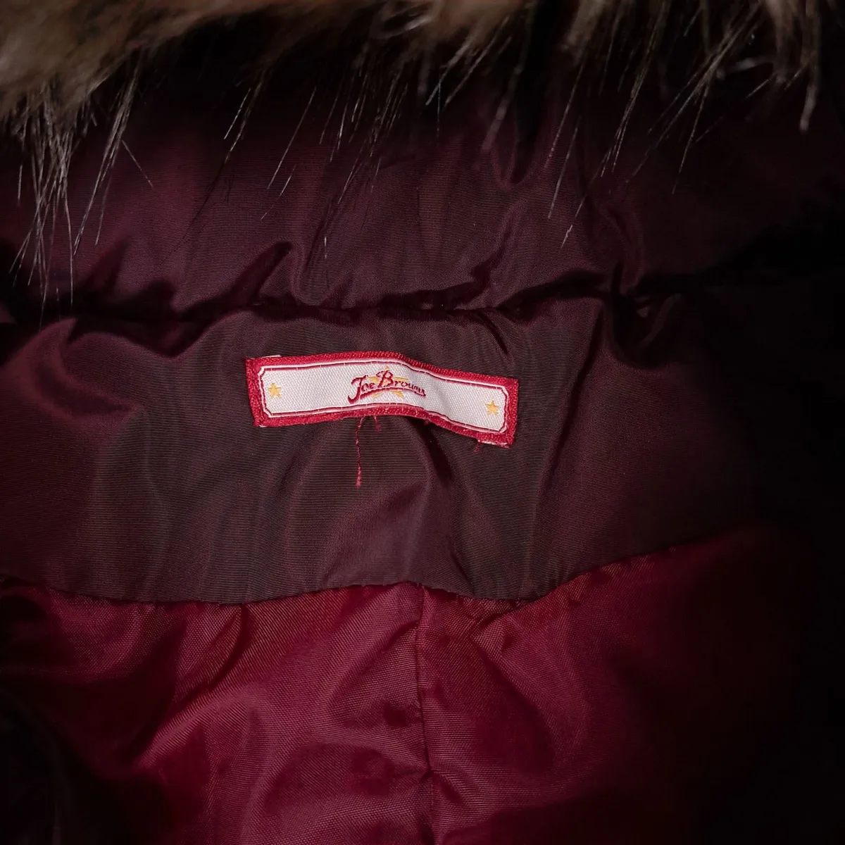 Joe Browns Burgundy Floral Embroidered Coat 14UK - Image 3