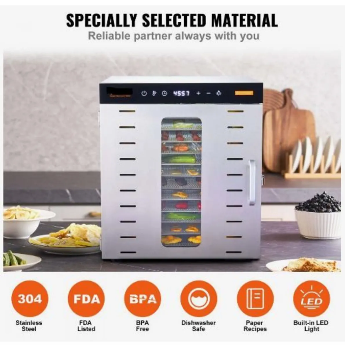 10 Trays Food Dehydrator Machine - Image 3