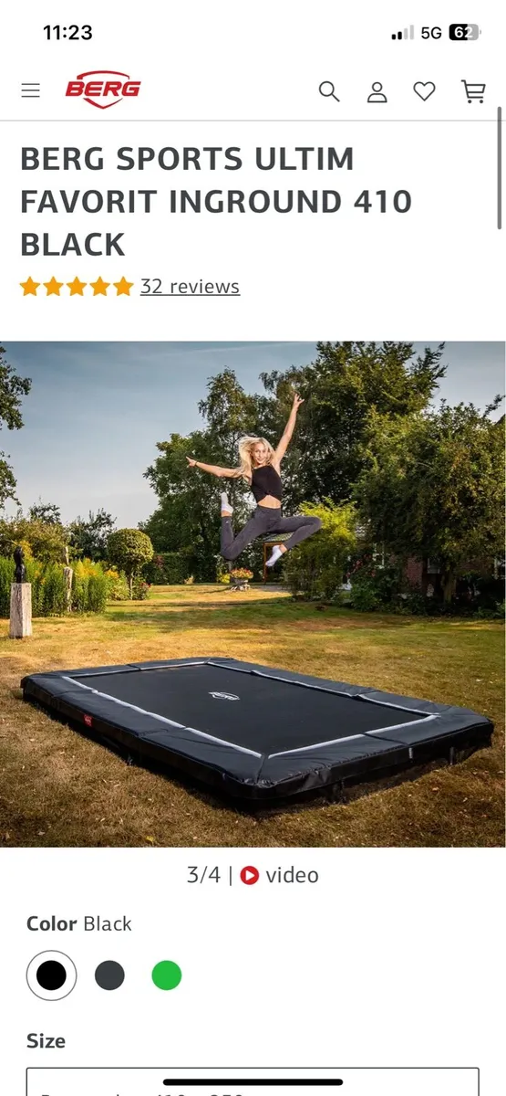 Berg inGround trampoline (New) - Image 1